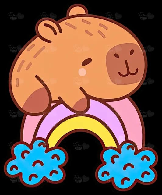 Capibara arcoíris